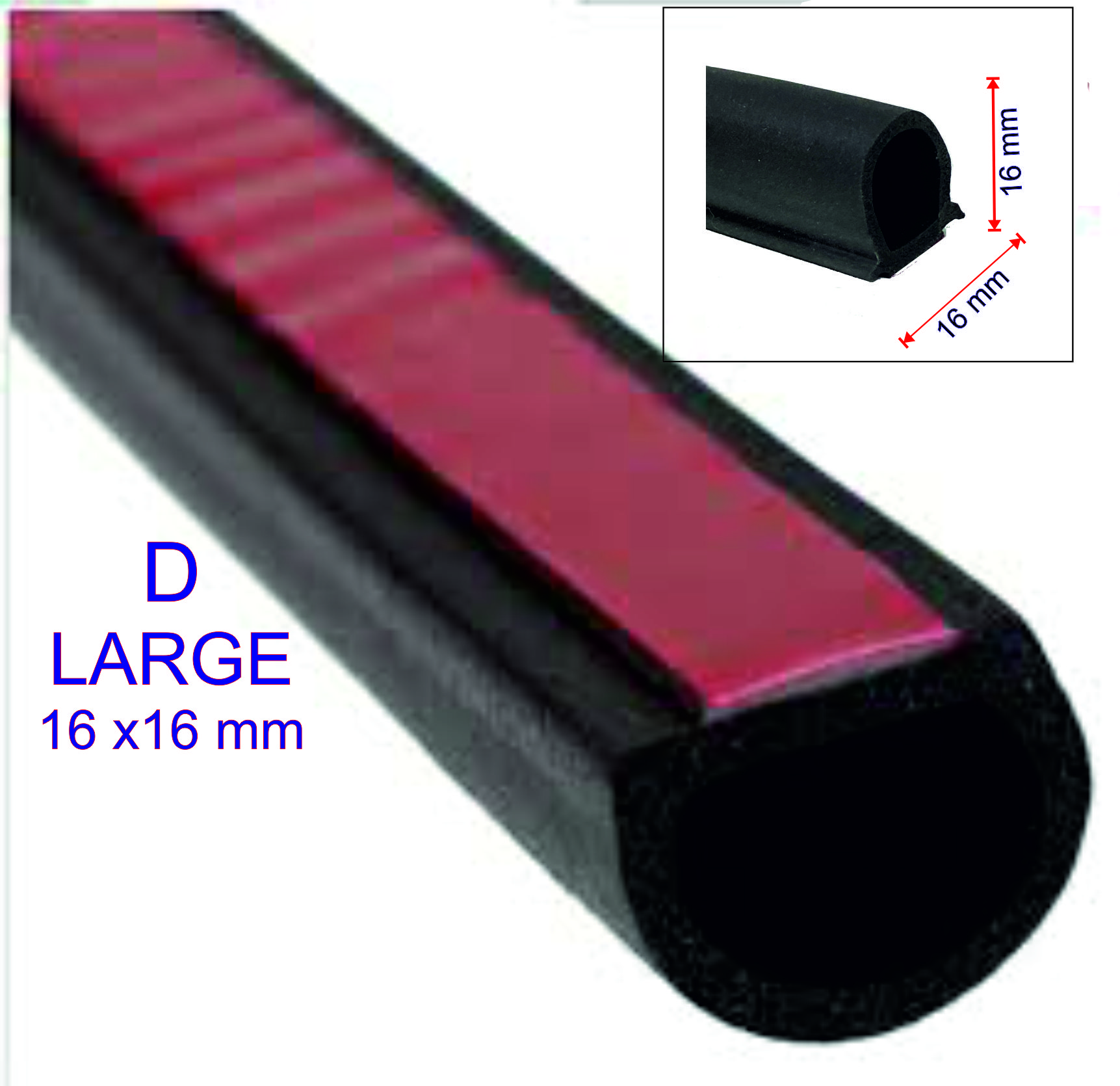 Stick&Seal D shape EPDM Rubber Car Door Seal Strip Fits for most of the Car  Door, 4 Meters – Stick&Seal